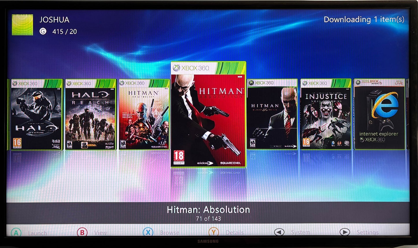 2TB Modded Xbox 360 Slim Bundle RGH3 - Aurora Dashboard - 270+ Xbox 360 Games 10,000+ Retro Titles - Retro Modd