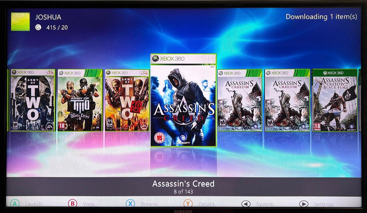 2TB Modded Xbox 360 Slim Bundle RGH3 - Aurora Dashboard - 270+ Xbox 360 Games 10,000+ Retro Titles - Retro Modd