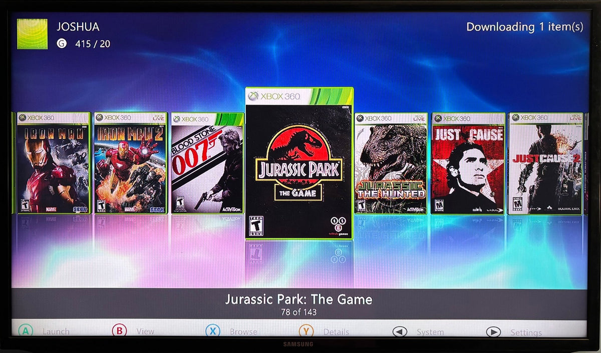 2TB Modded Xbox 360 Slim Bundle RGH3 - Aurora Dashboard - 270+ Xbox 360 Games 10,000+ Retro Titles - Retro Modd