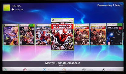 2TB Modded Xbox 360 Slim Bundle RGH3 - Aurora Dashboard - 270+ Xbox 360 Games 10,000+ Retro Titles - Retro Modd