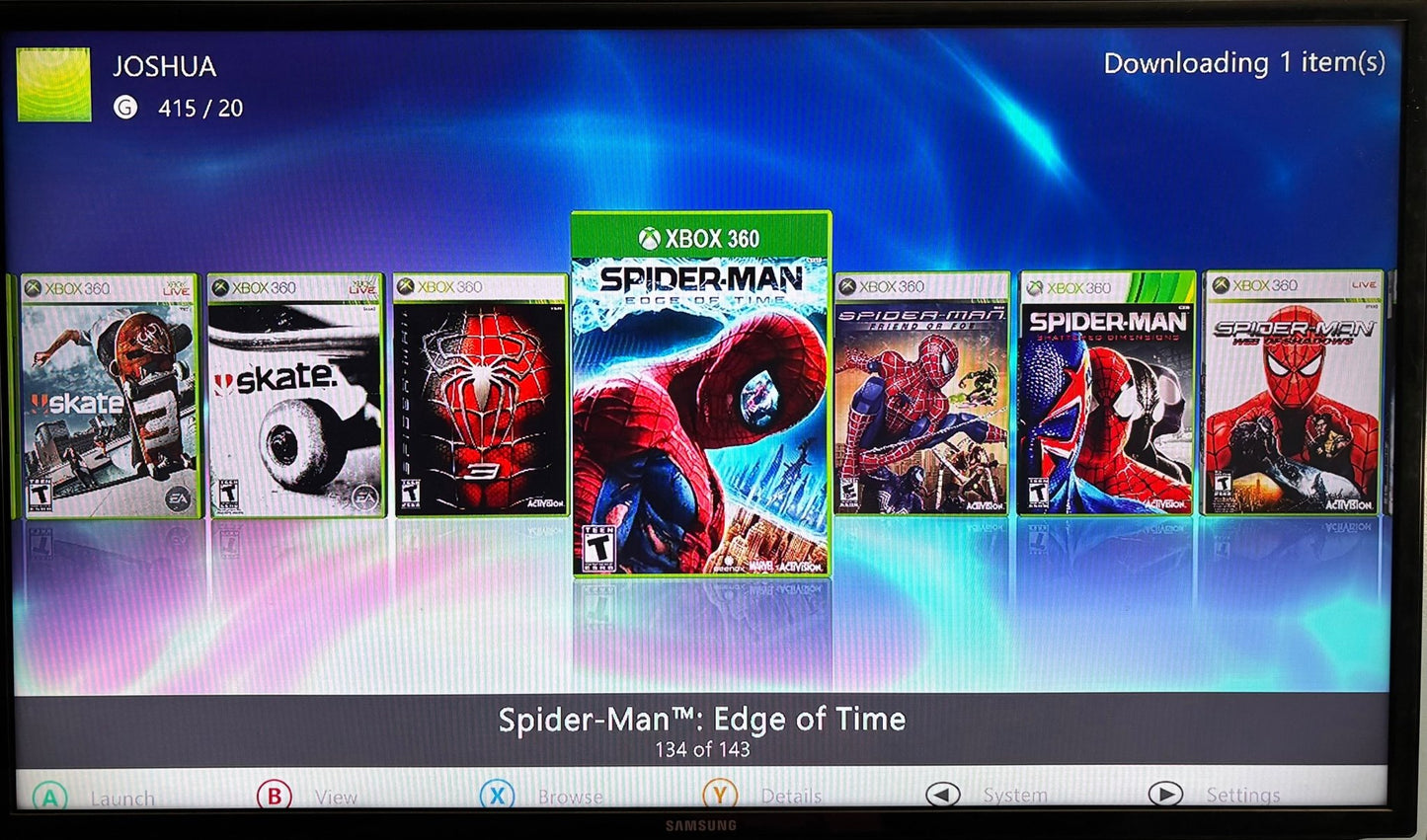 2TB Modded Xbox 360 Slim Bundle RGH3 - Aurora Dashboard - 270+ Xbox 360 Games 10,000+ Retro Titles - Retro Modd