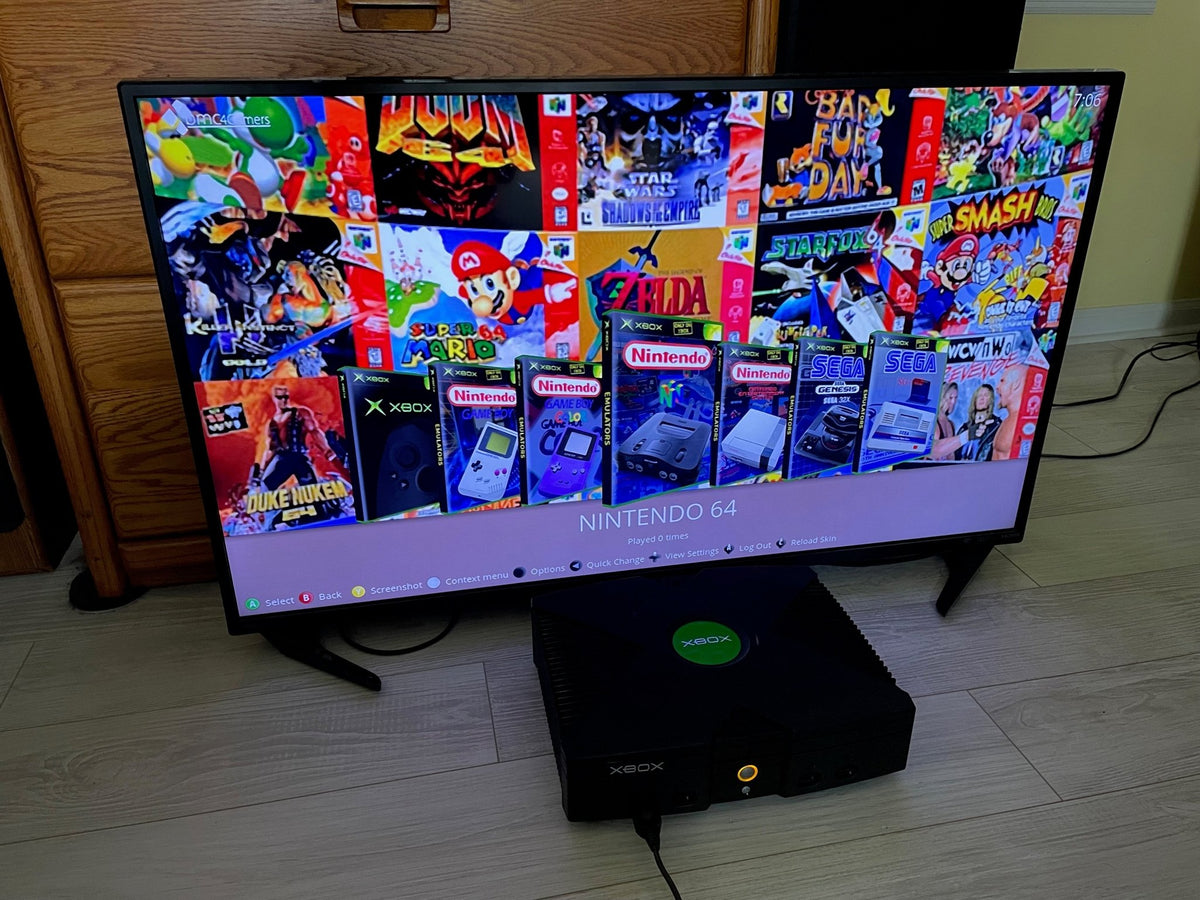 Xbox Motherboard & Hard Drive 8TB Cerbios TSOP - All US Xbox Games & 80,000+ Retro TItles - Retro Modd
