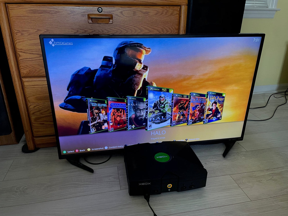 Xbox Motherboard & Hard Drive 8TB Cerbios TSOP - All US Xbox Games & 80,000+ Retro TItles - Retro Modd