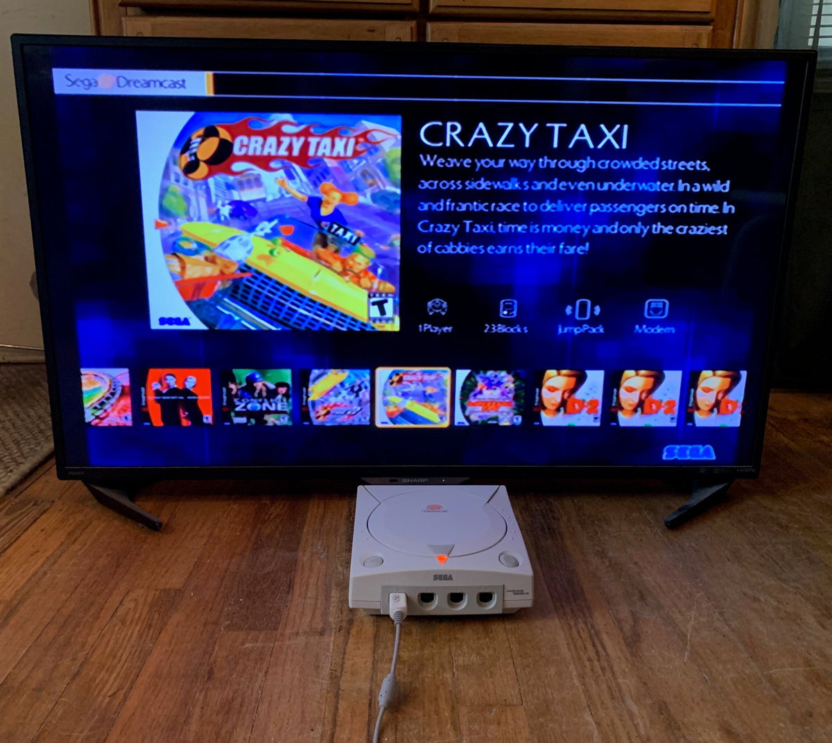 Modded Dreamcast Console HDMI Bundle - All US Dreamcast Titles - 1000s of Titles - GDEMU w/ 256GB Card - Controller VMU HDMI AC - Retro Modd