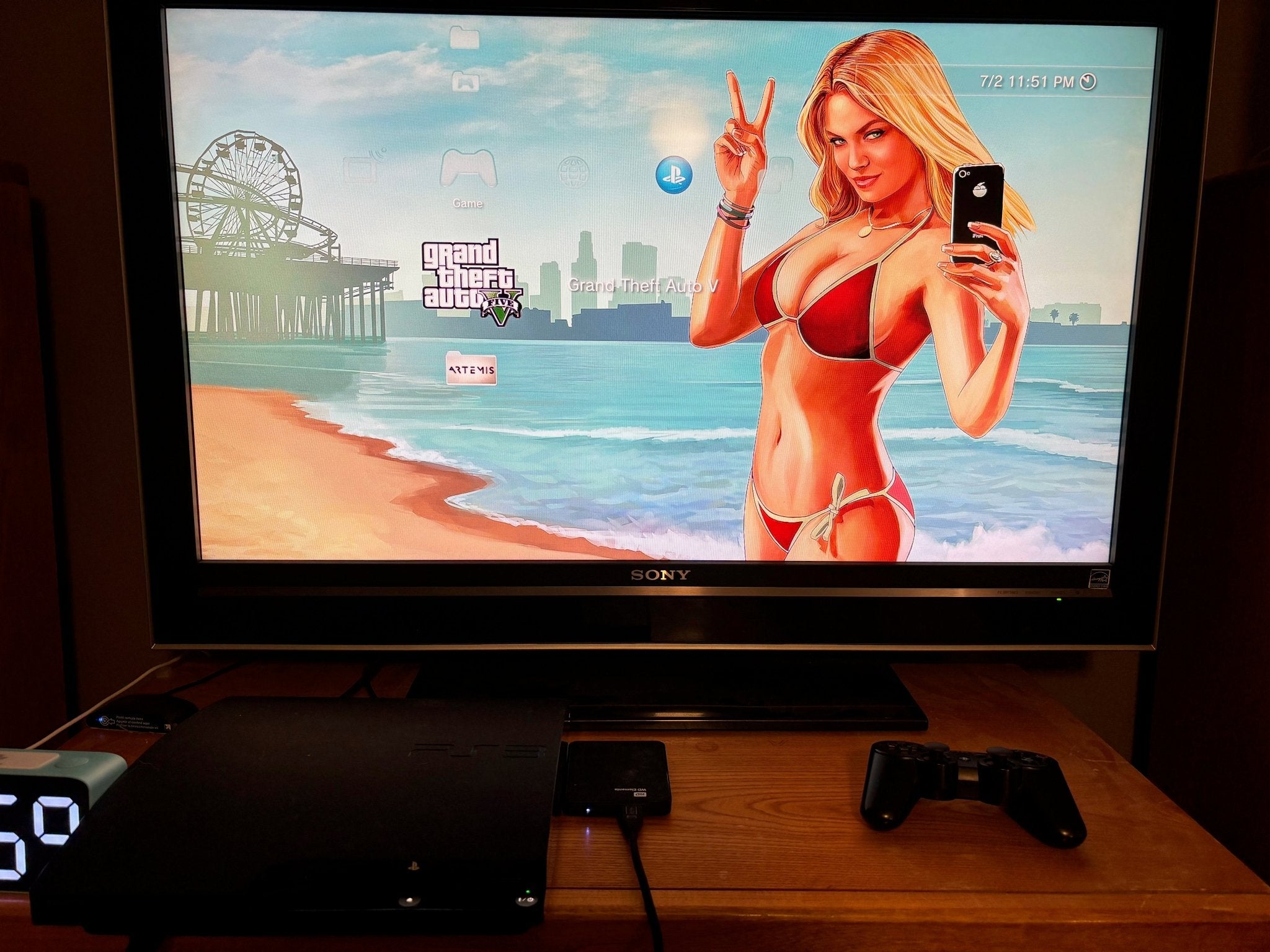 Modded PS3 with CFW Evilnat 1TB internal HDD and 2TB external HDD preloaded with 500+ PS3 PS2 PS1 titles and 5000+ retro games