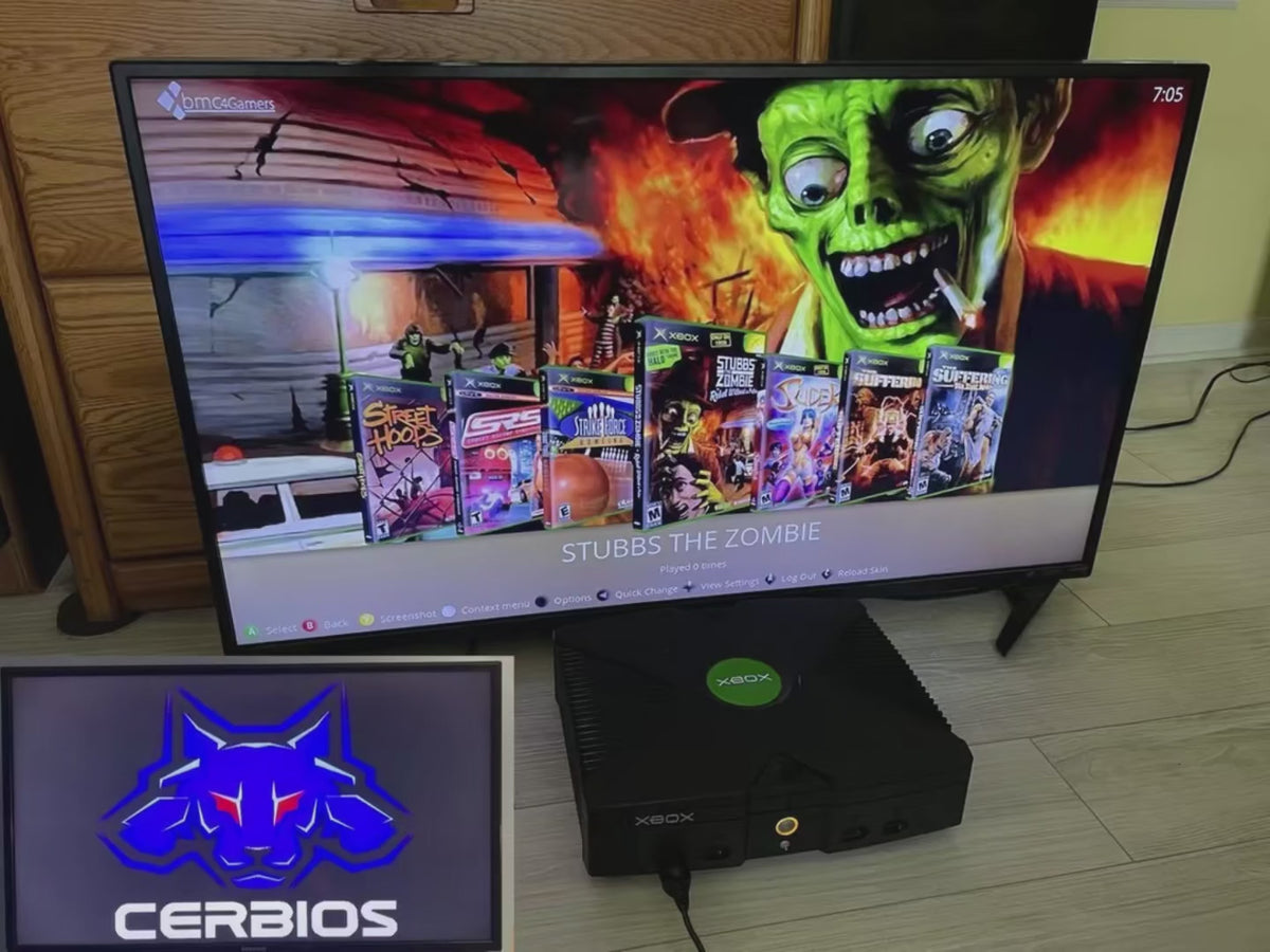 Cerbios de 8 TB modificado para Xbox Todos los títulos de Xbox de EE. UU. Más de 80 000 títulos